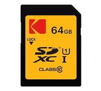 KODAK Carte Mémoire SDXC 64GB Ultra High Speed - Stockage haute capacité, vitess
