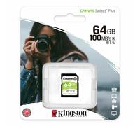 Carte SD 64GB Pour Canon EOS R5 Carte Mémoire Kingston Canvas Plus U1 UHS-I C10