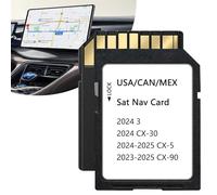 Carte SD de navigation améliorée 2025 avec dernières cartes GPS | Compatible avec CX-30/3 2024, CX-5 2024-2025, CX-90 2023-2025 | Cartes USA/CAN/MEX