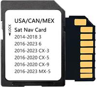Carte SD de navigation dernière version compatible avec 2014-2018 3, 2016-2023 6/CX3, CX5 / CX9 2016-2020, MX5 20216-2022, cartes USA/Canada/Mexique