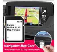 Carte SD de navigation GPS 2025 pour Renault 2014-2017 R-link, version 11.45 Europe Royaume-Uni, 16 Go for Renault R-Link