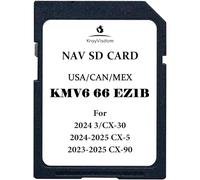 Carte SD de navigation mise à jour | Carte GPS compatible avec CX-5 (2024-2025), CX-30/3 (2024), CX-90 (2023-2025) | Cartes USA/CAN/MEX