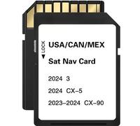 Carte SD de navigation originale, mise à jour de carte transparente pour CX-30/3 Hatch (2024), CX-5 (2024-2025), CX-90 (2024-2025), données GPS USA/CAN/MEX intégrées