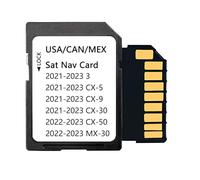 Carte SD de navigation TD2K-66-EZ1 compatible avec 2021-2023 3 / CX-5 / CX-9 / CX-30, CX-50 2023-2024, MX-30 2022-2023, cartes États-Unis/Canada/Mexique