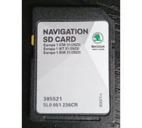 Carte SD GPS Europe - SKODA Discover Media 2 MIB2 - v16 ECE 2023 - 5L0051236CR - 32 GB