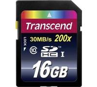 Transcend Carte SDHC TS16GSDHC10 16 Go Classe 10 UHS-I Lecture 30 Mo/s NAND ECC