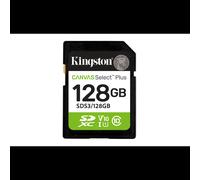 Carte SD Kingston Canvas Select Plus 128 Go UHS-I Classe 10 V10 Lecture 150 Mo/s pour Vidéo Full HD, Température -25°C à 85°C
