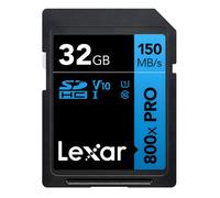 Carte SD - Lexar - Professional 800X PRO - 32 Go - Vitesse de lecture 800X - Classe 10