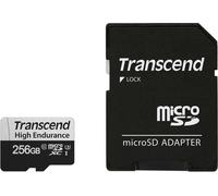 Carte SD microSD 256GB Transcend SDXC USD350V avec adaptateur