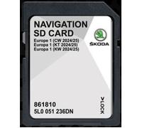 Carte Sd Navigation Gps Europe - V19 Ece 2024 2025 - 5l0051236dn - Compatible Avec Skoda - Amundsen - Discovery Media 2 Mib2 - Navig Multicolore
