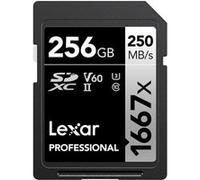 Lexar Carte SDXC 1667X Professional 256 Go 250 Mo/s Classe 10 UHS-II
