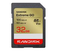 Carte SD - SANDISK - Extreme GO 32 Go - SDHC UHS-I V30 (U3) - 100 Mo/s lecture - 60 Mo/s écriture