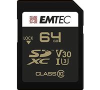 Carte SD UHS-I U3 Classe 10 Gamme Speedin avec adaptateur Ultra Haute Performance Vitesse de lecture jusqu'à 100MB/s. 64 Gb