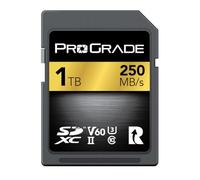 Carte SD UHS-II 1TO V60 - Vitesse d'écriture jusqu'à 130Mo/s et Vitesse de Lecture 250Mo/s | pour Les Professionnels, Cinéastes, Photographes et Conservateurs de Contenu - par Prograde Digital