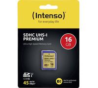 Intenso Carte mémoire SDHC 3421470 Premium 16 Go UHS-I Classe 10