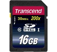 Transcend Carte SDHC TS16GSDHC10 16 Go Classe 10 UHS-I Lecture 30 Mo/s NAND ECC