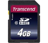 Transcend Carte mémoire SDHC TS4GSDHC10 4 Go Classe 10 30 Mo/s