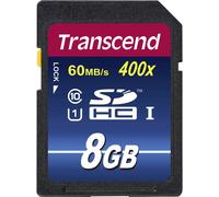 Carte SDHC Transcend Premium 400 8 GB Class 10, UHS-I
