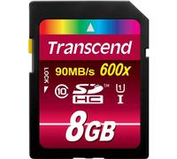 Transcend TS8GSDHC10U1 mémoire flash 8 Go SDHC MLC Classe 10
