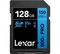 Lexar Carte SDXC 800x PRO Blue Series 128Go UHS-1 V30 150MB/s