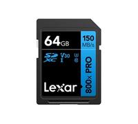 LEXAR Carte SDXC PRO 64GB UHS-1 V30 Série Blue (800x)