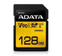 Carte SDXC ADATA Premier ONE 128Go - UHS-II Classe 10 (U3) - V90 vidéo Vitesse (8K) - R-W 290-260 Mo/s