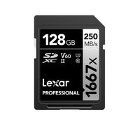 Carte SDXC - LEXAR - 128 Go - 250 Mo/s - Classe 10 - UHS-II U3