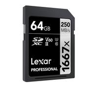 Lexar SDXC, 64 GB 64 Go UHS-II Classe 10