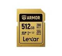 carte sdxc pro gold series armor uhs-II 512gb v60 ip68 stainless steel r280/w210mb/s