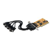 Carte série RS 232 PCI DIGITUS 4 ports 4 x 9 pôles Sub-D mâle