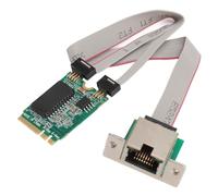 Carte Serveur Fibre Optique M.2 E Gigabit, Adaptateur Ethernet avec Emplacement RJ45, pour Ordinateurs Industriels, Ordinateurs Embarqués, Ordinateurs Monocarte