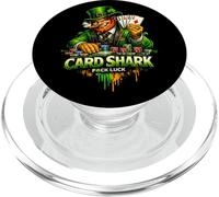Carte Shark Leprechaun | Saint Patrick's Irish Lucky Funny Man PopSockets PopGrip pour MagSafe