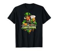 Carte Shark Leprechaun | Saint Patrick's Irish Lucky Funny Man T-Shirt
