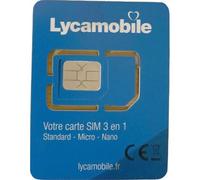 Carte Sim Lycamobile Prépayée Sans Crédit