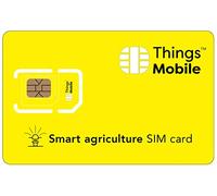 Carte SIM pour Agriculture Intelligente - Things Mobile - Couverture Mondiale, réseau Multi-opérateur GSM/2G/3G/4G, sans coûts Fixes, sans échéance avec des tarifs compétitifs. 10 € de crédit Inclus