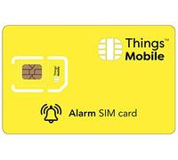 Carte SIM pour Alarme et Anti-vol - Things Mobile - Couverture Globale, réseau Multi-opérateur GSM/2G/3G/4G, sans Frais Fixes, sans échéance, tarifs compétitifs. 50€ de crédit Inclus +10€ Gratuit