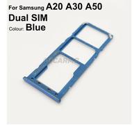 carte Sim pour Galaxy A20 A30 A50 double SIM plateau en métal et en plastique Nano SIM support de fente MicroSD [EA5C976]
