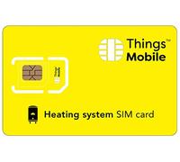 Carte SIM pour INSTALLATIONS DE Chauffage -Things Mobile - avec Couverture Mondiale et réseau Multi-opérateur GSM/2G/3G/4G, sans coûts Fixes, sans échéance. € de crédit Inclus