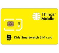 Carte SIM pour SMARTWATCH/Montre Intelligente d'enfant - Things Mobile - avec Couverture Mondiale et réseau Multi-opérateur GSM/2G/3G/4G, sans coûts Fixes. Crédit Non Inclus