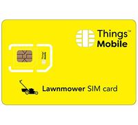 Carte SIM pour Tondeuse -Things Mobile - Couverture Mondiale, réseau Multi-opérateur GSM/2G/3G/4G LTE, sans coûts Fixes, sans échéance avec des tarifs compétitifs. 10 € de crédit Inclus