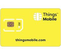Carte SIM pour Tracker/Traceur GPS d'animal DE Compagnie - Things Mobile - avec Couverture Mondiale et réseau Multi-opérateur GSM/2G/3G/4G, sans coûts Fixes. Crédit Non Inclus