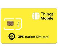 Carte SIM pour Tracker/Traceur GPS Personnel - Things Mobile - avec Couverture Mondiale et réseau Multi-opérateur GSM/2G/3G/4G, sans coûts Fixes. 16€ de crédit Inclus