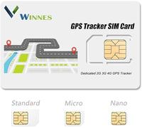 Carte SIM Prise en Charge 2G 4G pour Traceur GPS Winnes Tkmars Carte SIM 4G Données Uniquement, Pas de Voix, Pas de SMS, Application Android iOS Plug and Play（Essai d'une journée）
