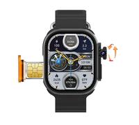 Carte Sim Réseau Android Smartwatch S9 Ultra 4g 2,2 Pouces Amoled 180 ° Caméra Rotative Gps Wifi Appel Global Montre Intelligente Hommes Ultra 5g - Type Black-32gb 256gb