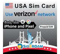 Carte SIM Verizon USA 28 Jours | Carte SIM US États-Unis | Données/appels/textes illimités aux États-Unis 5G/4G LTE (Hawaï est Inclus) | 2 Go/Jour de données au Canada et au Mexique | Hotspot 5 Go