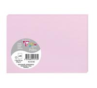 Carte Simple - CLAIREFONTAINE - Pollen - 210g - 110x155mm - Rose Dragée - 25 pièces