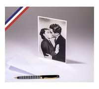 Carte simple L'Œil du photographe créée et imprimée en France - Un baiser protégé G