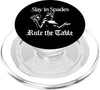 Carte « Slay in Spades Rule The Table Queen » PopSockets PopGrip pour MagSafe