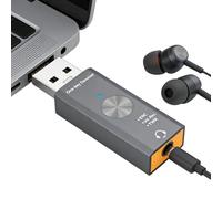 Carte Son - Adaptateur de réduction de Bruit pour Carte Son Externe USB 3,5 mm | Réduction du Bruit en Un, Plug and Play Studio Podcast Live Streaming Voice Over