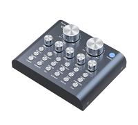 Carte son avec changeur de voix pour diffusion en direct, design léger, 18 effets sonores et 6 modes d'effet, réduction du bruit, microphone et